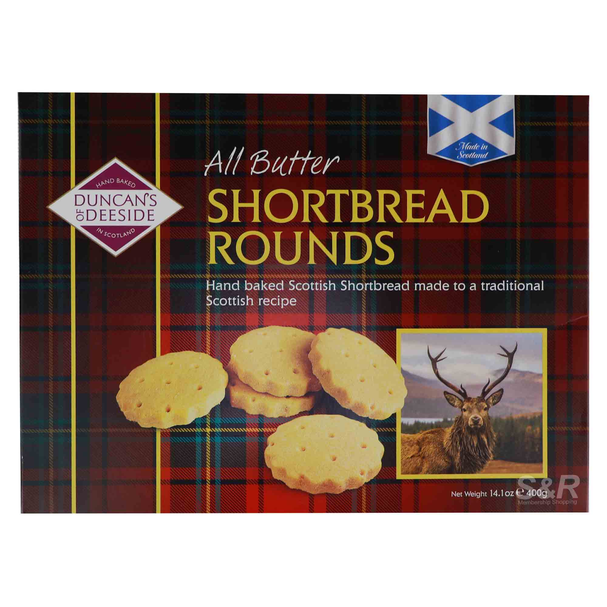 Duncan's of Deeside All Butter Shortbread Rounds 400g Duncan's of Deeside All Butter Shortbread Rounds 400g